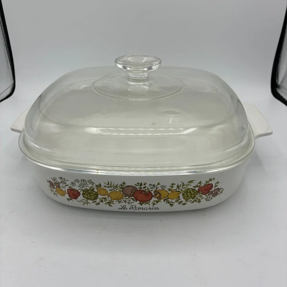 Vintage Corning Ware Spice of Life Le Romarin A-10-B Casserole Lid